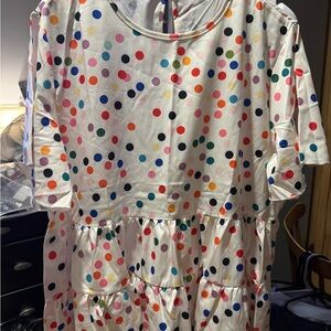 Multicolor Polka Dot Women's Blouse